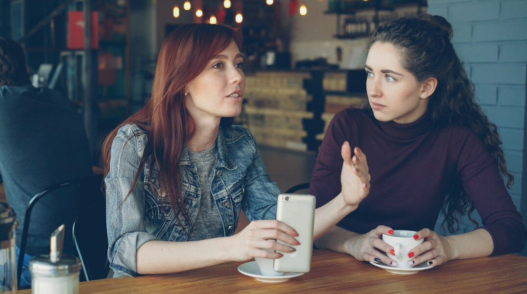 people having deep conversation